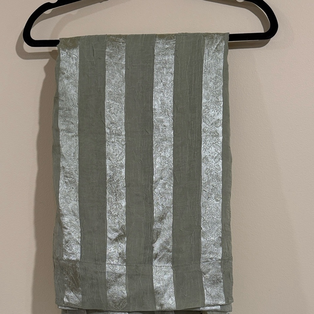 Elegant sage green Striped Curtains Home decor Luxurious curtains - Picture 6 of 6